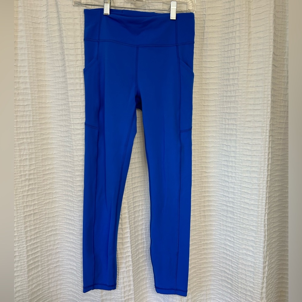 Cerulean blue Lululemon invigorate tight